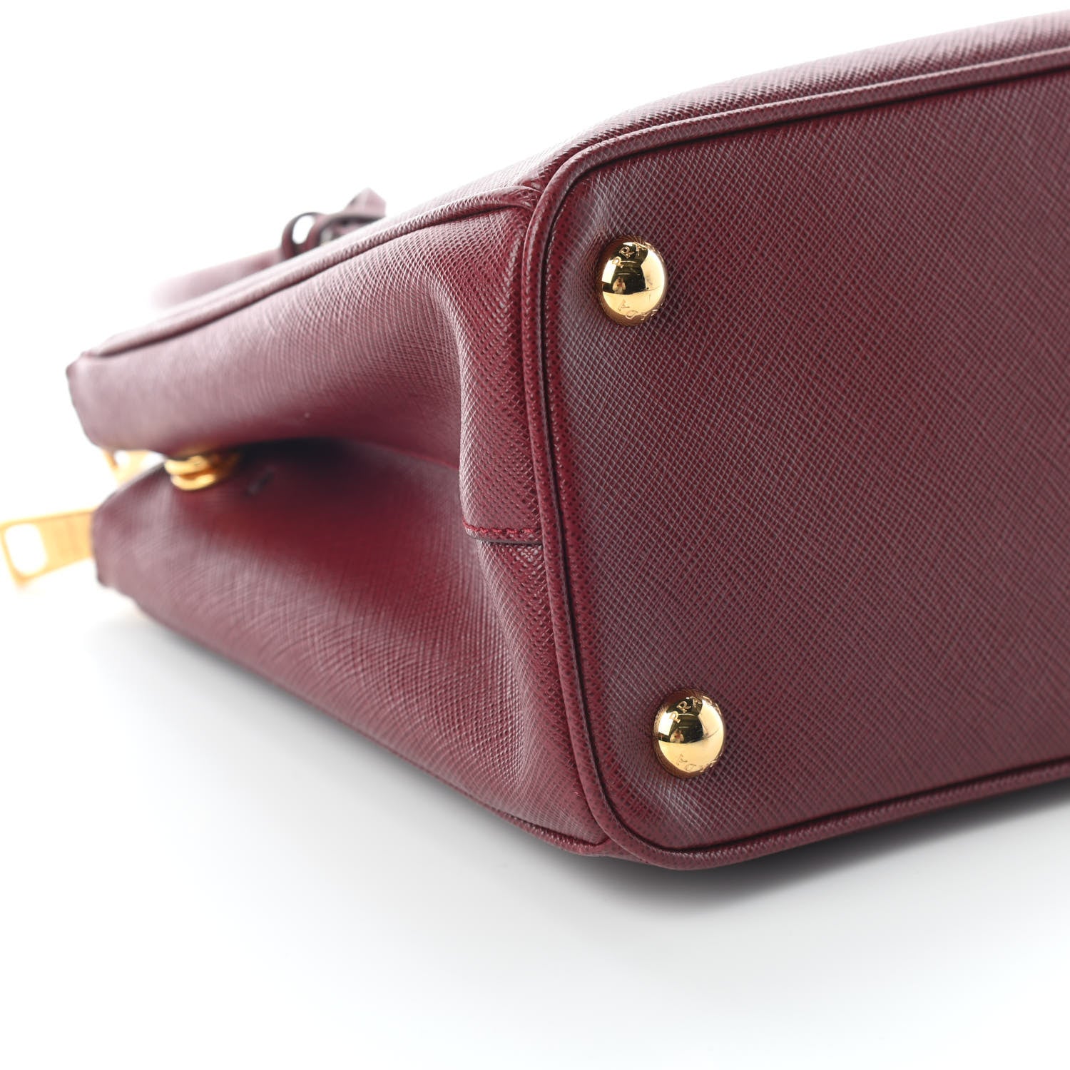 Prada Saffiano Small Galleria Double Zip Tote Cerise 7 of 8