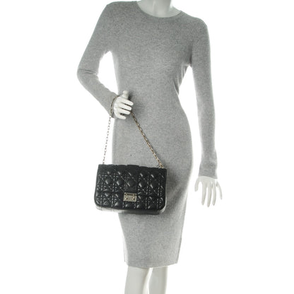 Christian Dior Lambskin Cannage Medium Miss Dior Flap Black 2 of 8