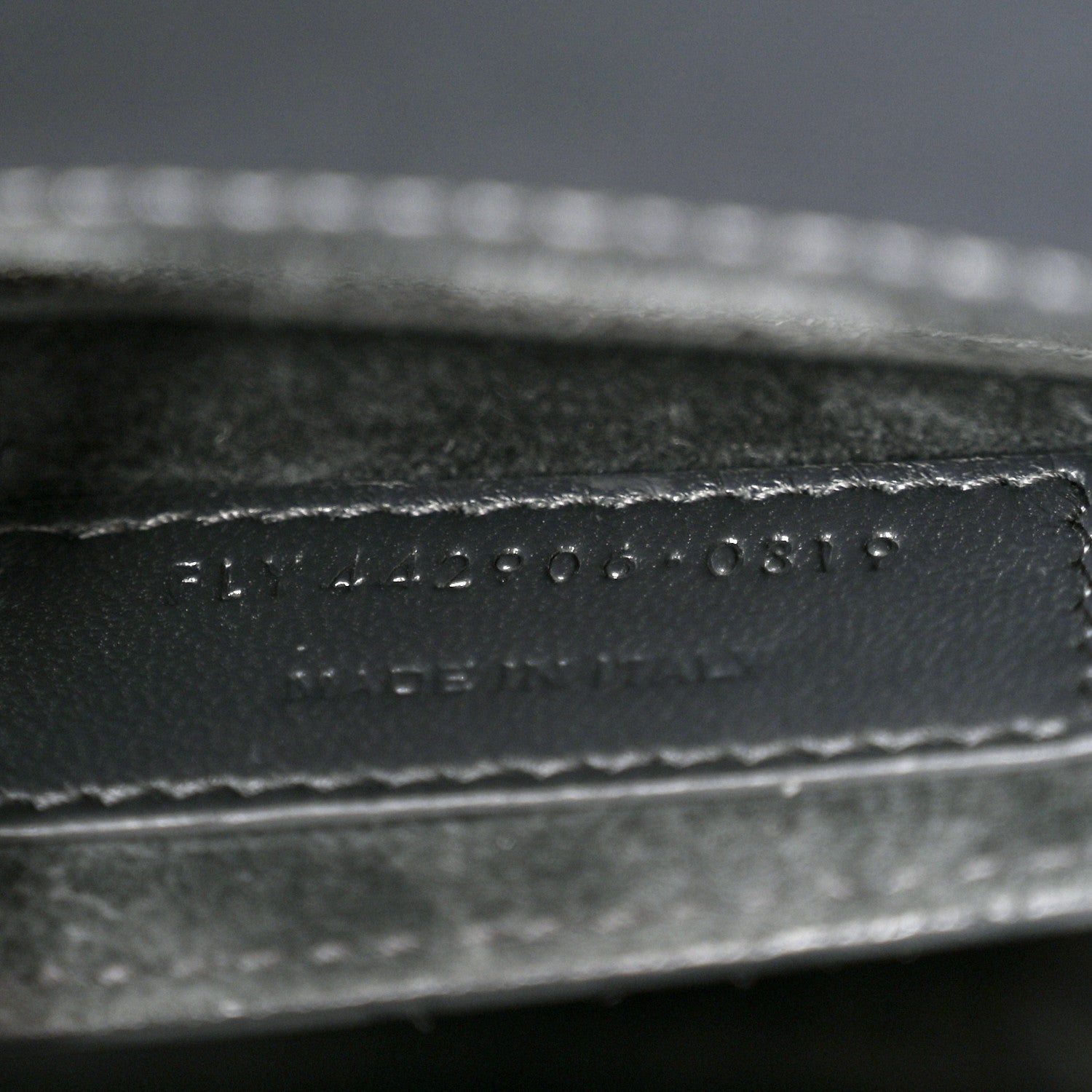 Saint Laurent Calfskin Medium Monogram Sunset Gray 7 of 10