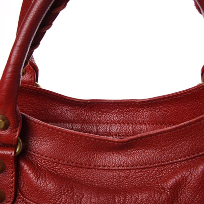 Balenciaga Sugar Goatskin Classic Gold Hardware Velo Rouge Rouge Coquelicot 9 of 16