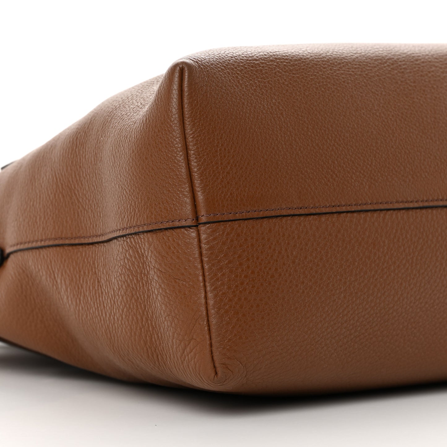 Vitello Daino Shopping Tote Brown