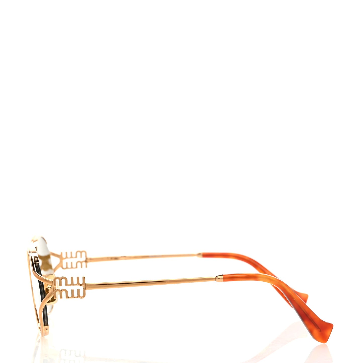 Metal Oval Sunglasses SMU52Y Tortoise