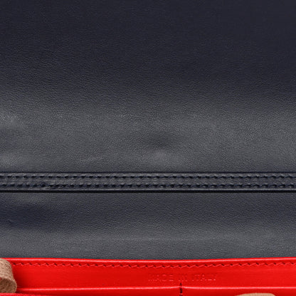 Christian Louboutin Calfskin Spikes Loubinthesky Paloma Clutch Navy 11 of 12