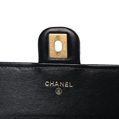 Chanel Goatskin Quilted Chic Pearls Clutch With Chain Black 6 of 12