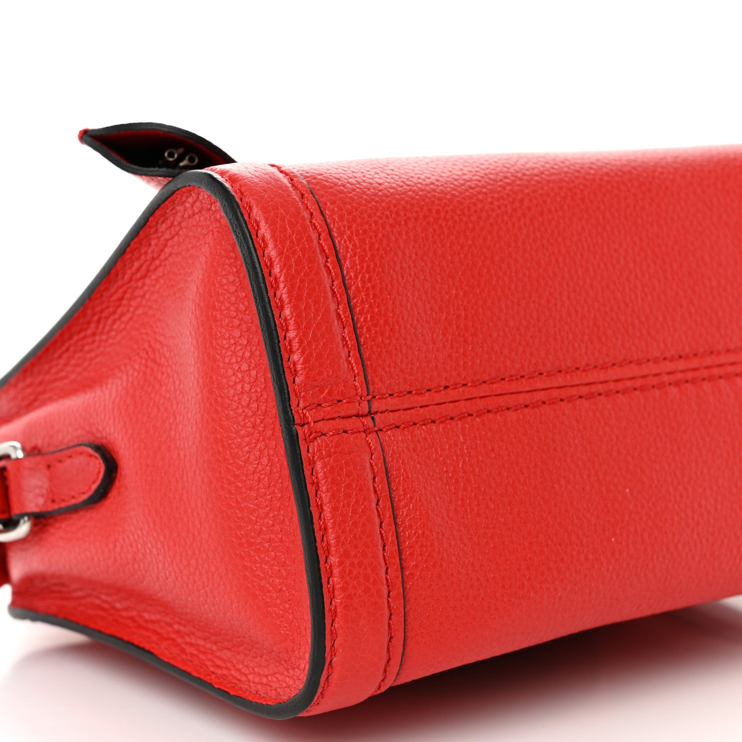 Alexander McQueen Pebbled Calfskin Mini Padlock Tote Red 9 of 12