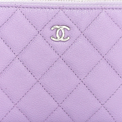 Chanel Caviar Quilted Small Cosmetic Case Light Purple 8 of 8