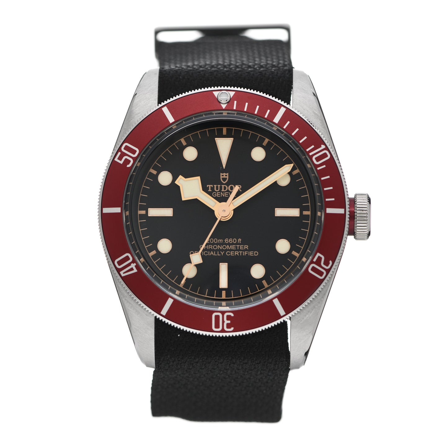 Stainless Steel Nylon 41mm Black Bay Automatic Watch Black 79230R