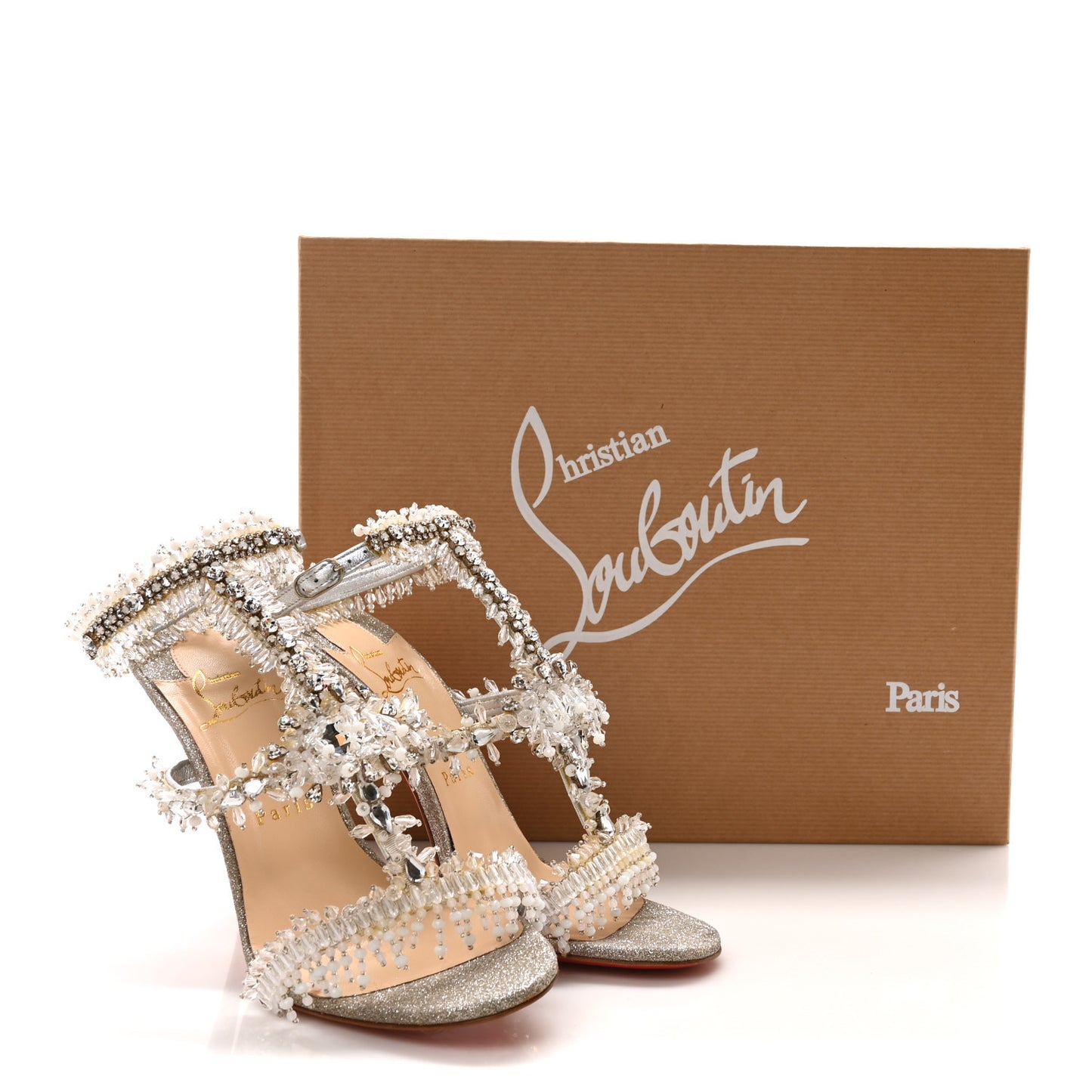 Glitter Mini Devibroda 100 Sandals 38 Silver