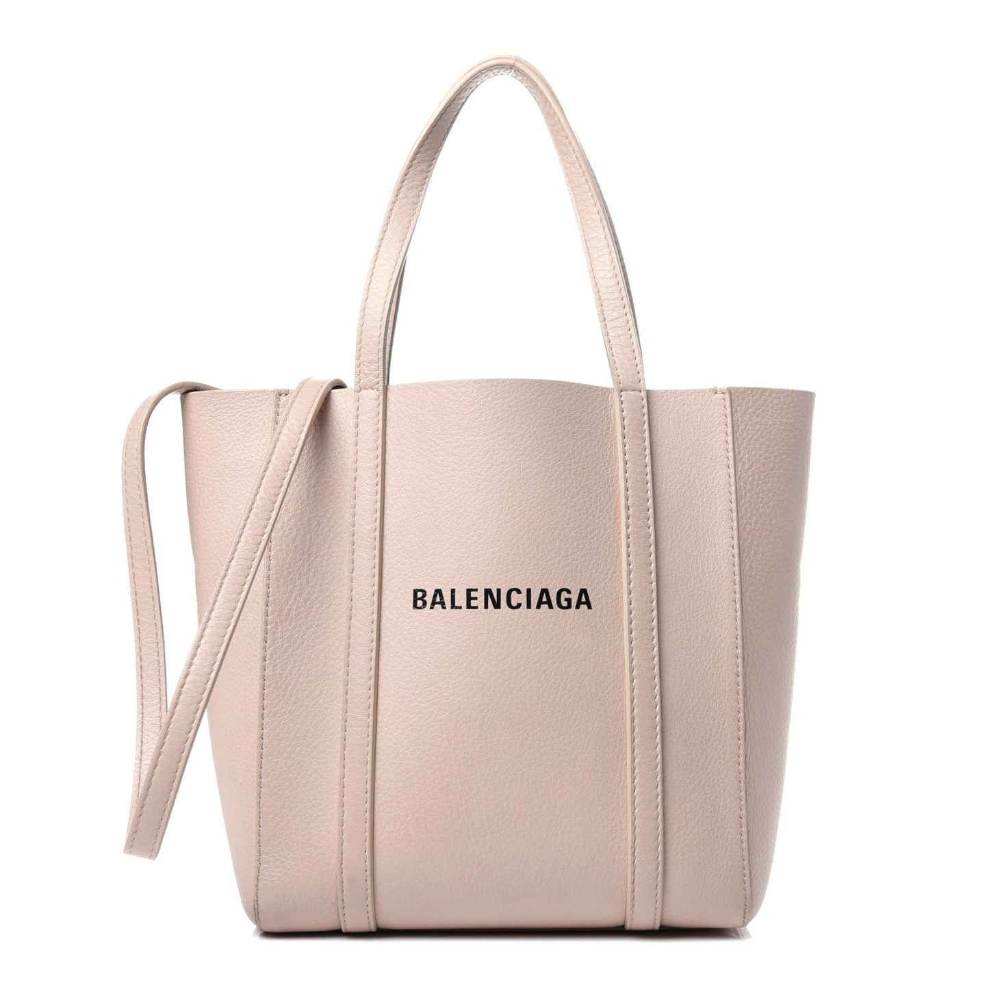 Smooth Calfskin Logo XXS Everyday Tote Light Beige Black