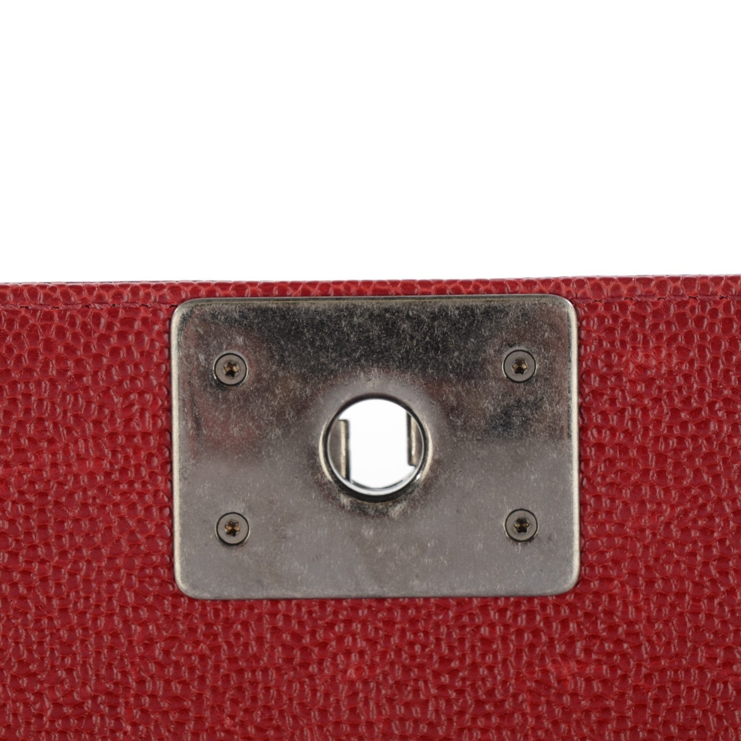 Chanel Caviar Quilted New Medium Boy Flap Dark Red 8 of 9