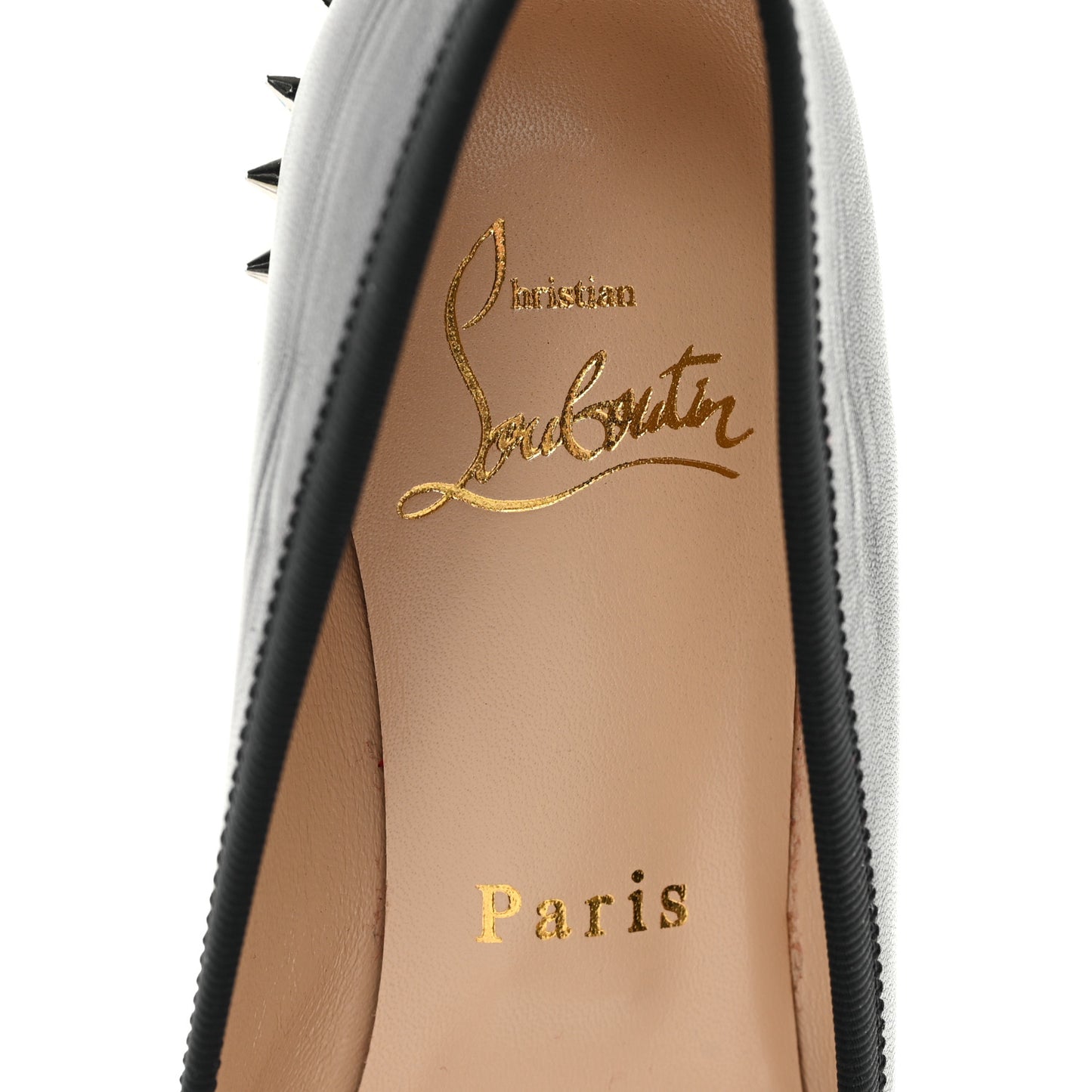 Nappa Spiked Hall Flats 36 Black