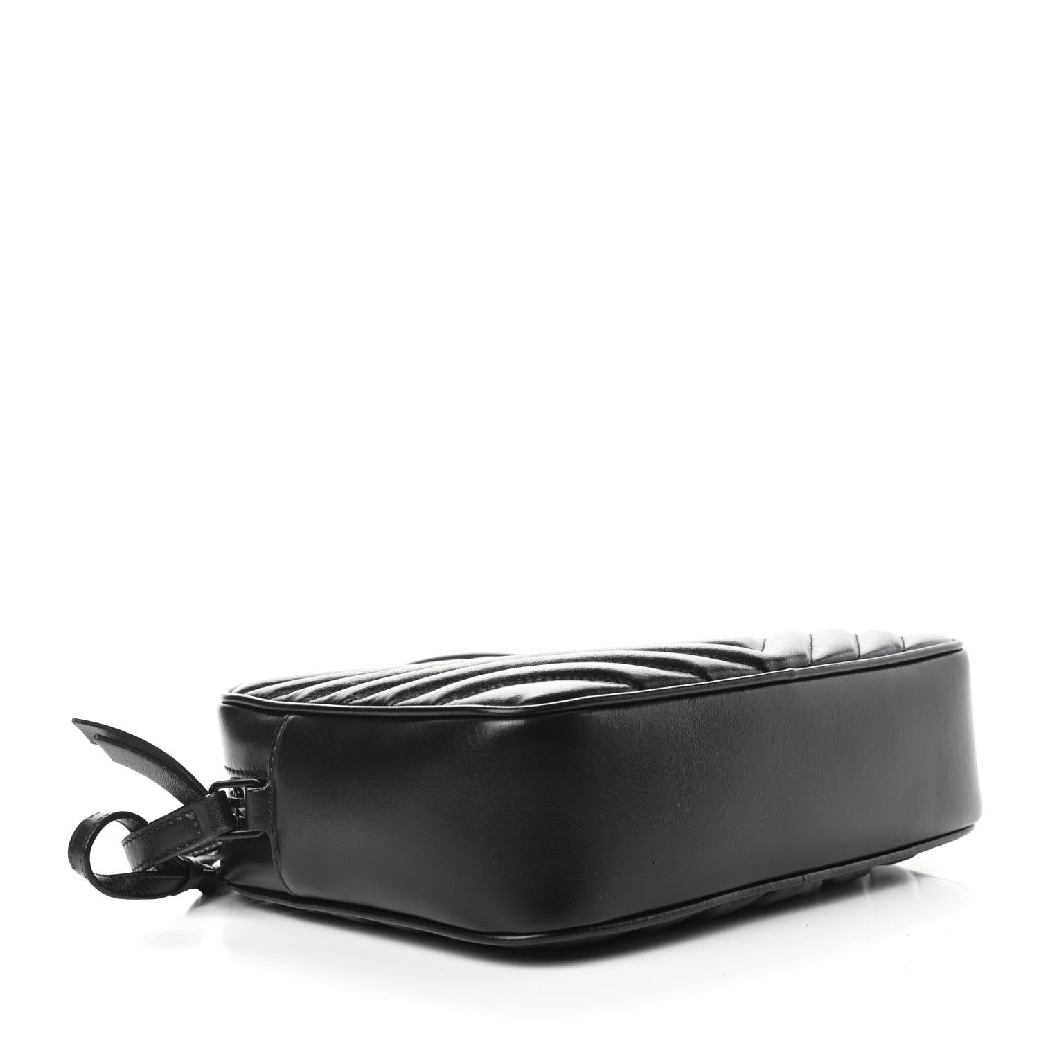 Saint Laurent Calfskin Matelasse Monogram Lou Camera Bag Black 4 of 9