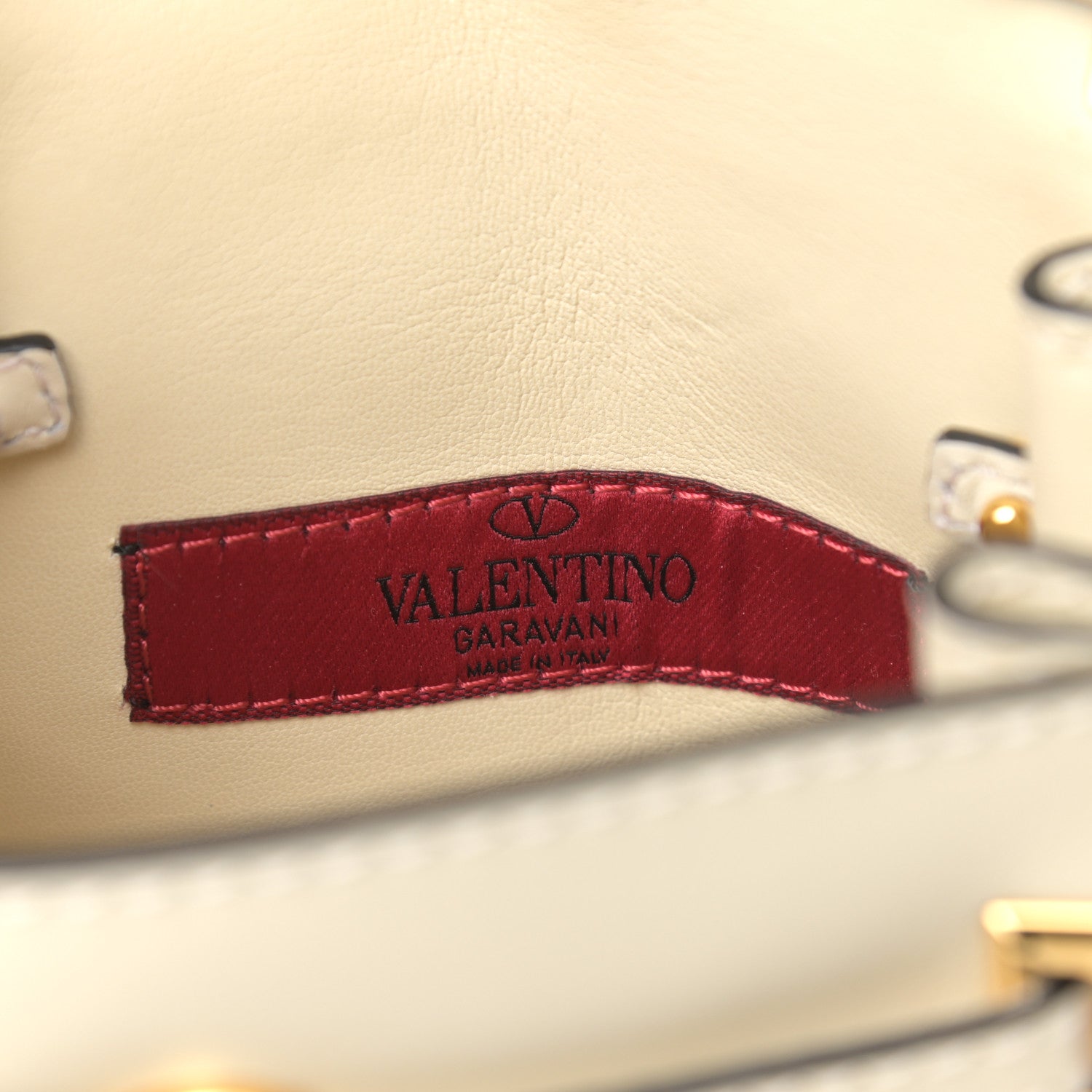 Valentino Garavani Vitello Micro My Rockstud Frame Bag Light Ivory 6 of 9