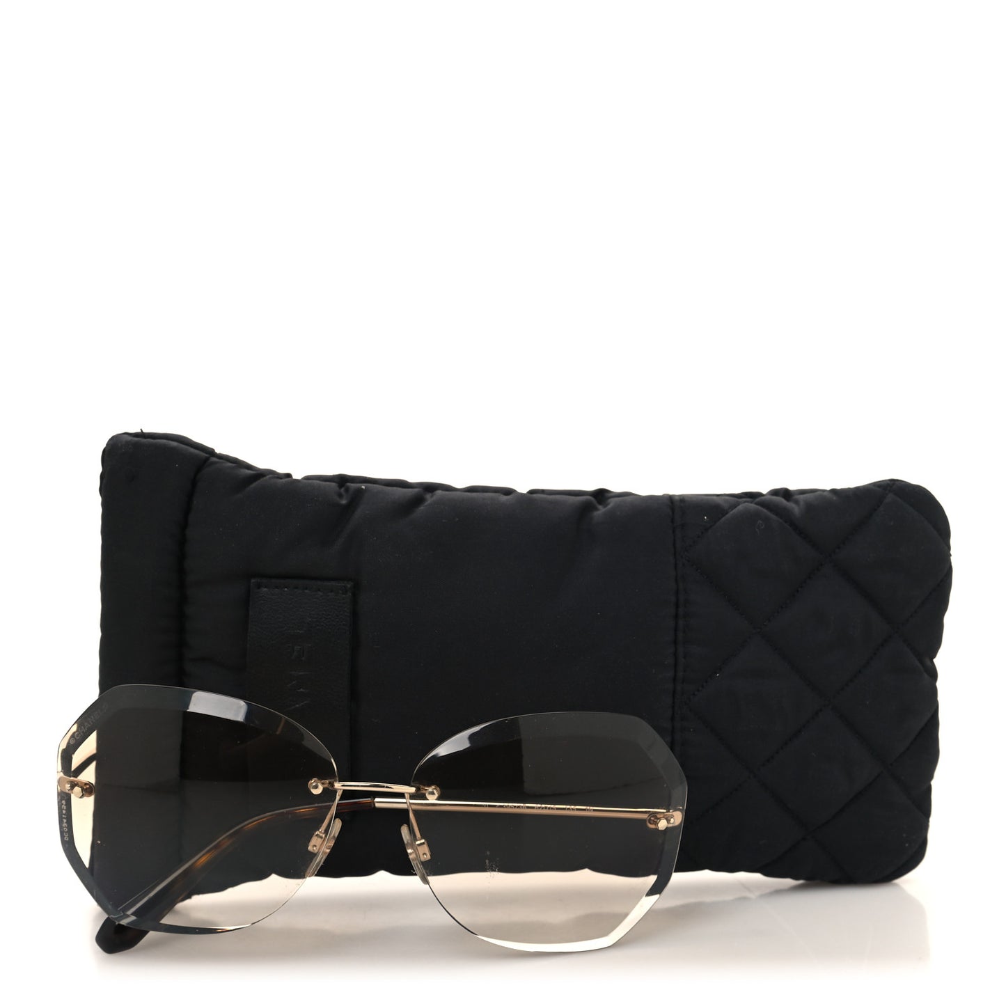 Metal Spring Round Sunglasses 4220 Gold Brown
