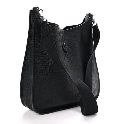 Hermes Taurillon Clemence Evelyne GM Black 3 of 10