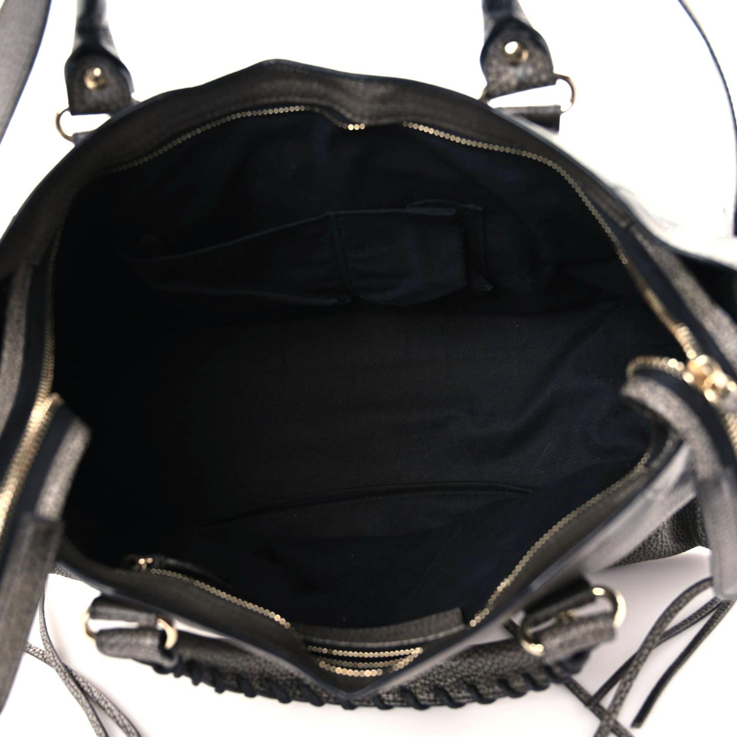 Grained Calfskin Classic Gold Hardware City Ombre Grey Gradient