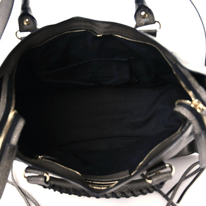 Balenciaga Grained Calfskin Classic Gold Hardware City Ombre Grey Gradient 5 of 12