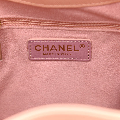 Chanel Caviar Deauville Drawstring Bucket Bag Light Pink 6 of 10