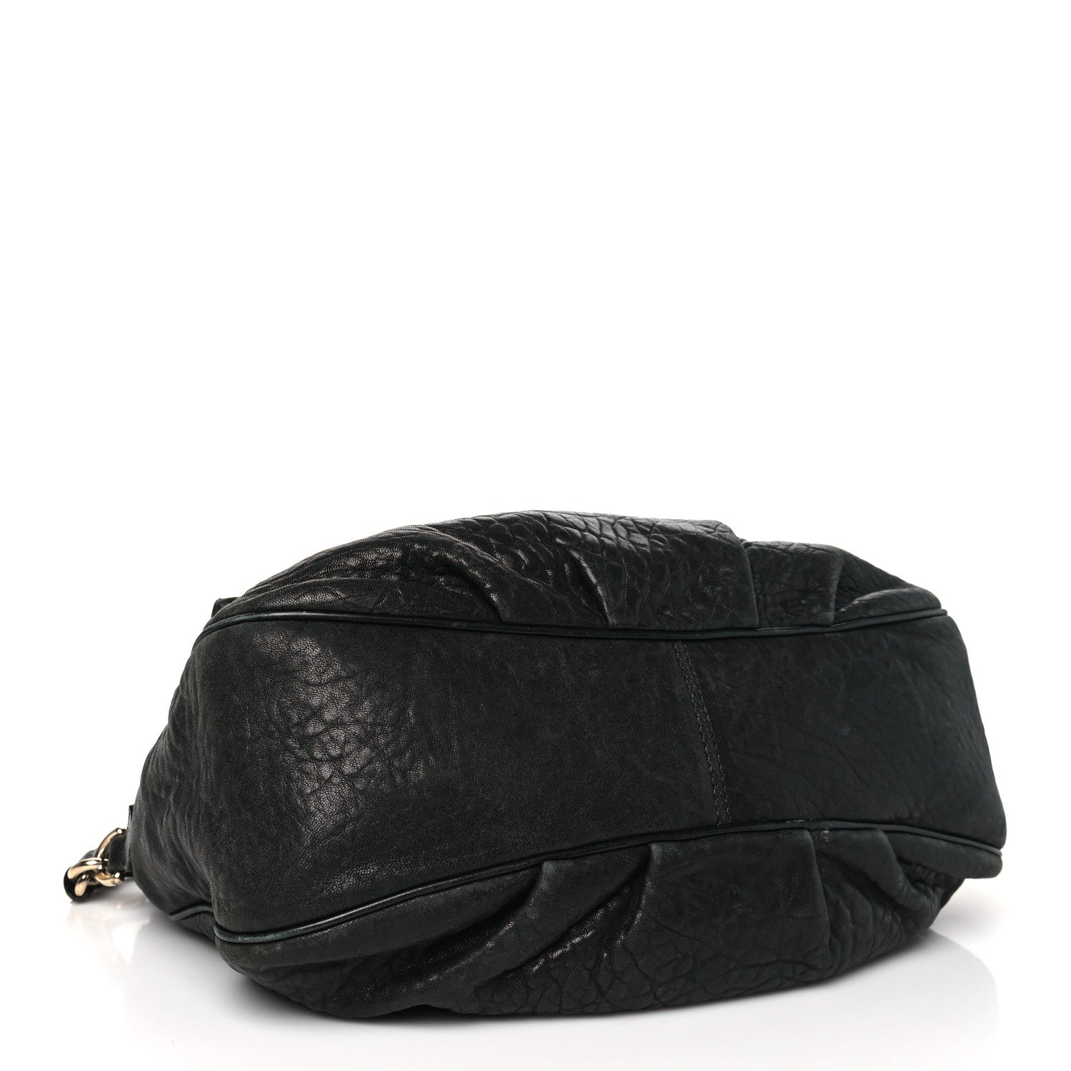 Fendi Crinkled Lambskin Mia Shoulder Flap Black 4 of 11