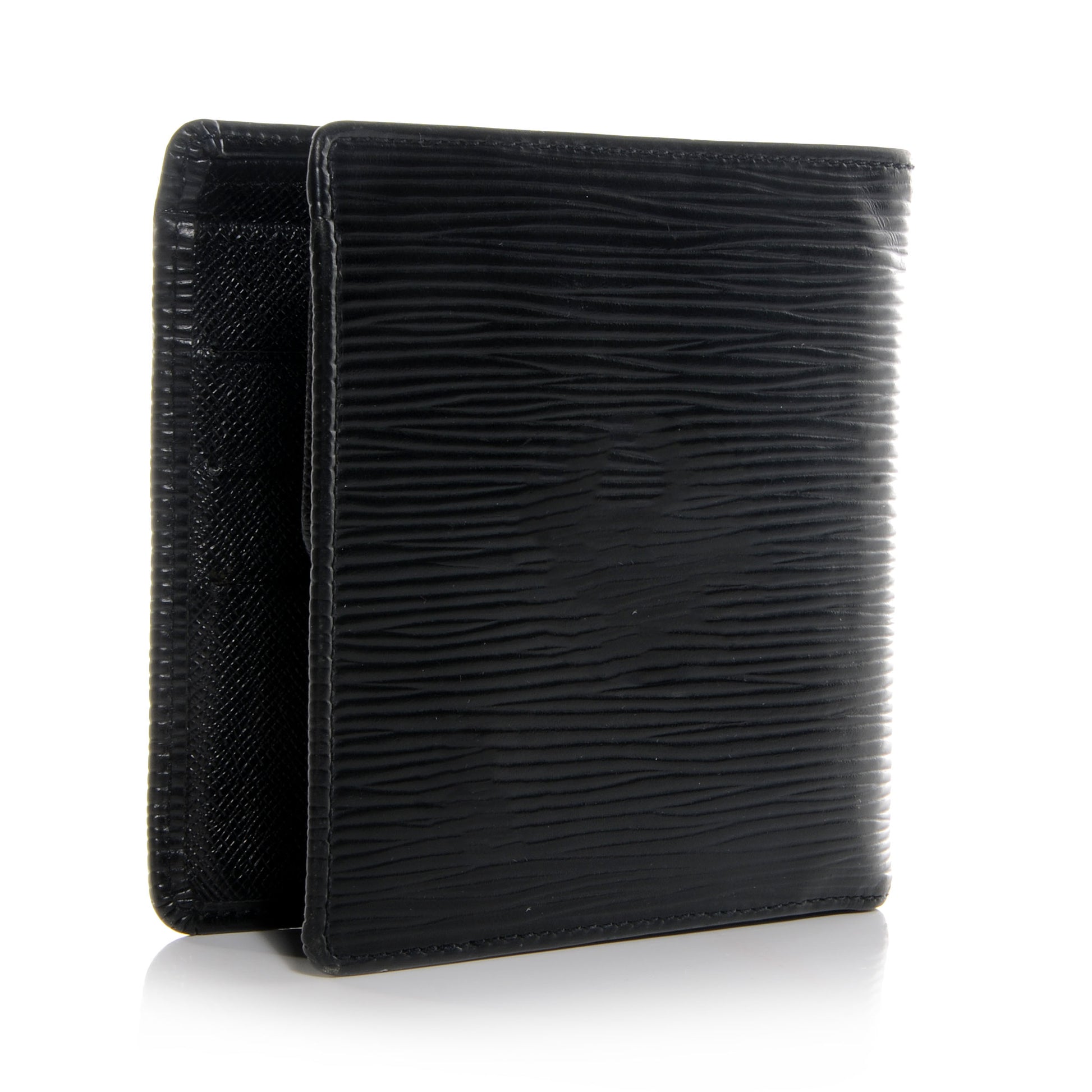 Louis Vuitton Epi Porte-Billets Cartes Credit Monnaie Wallet Black 3 of 7