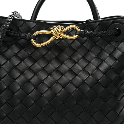 Bottega Veneta Nappa Intrecciato Small Andiamo Shoulder Bag Black 7 of 9