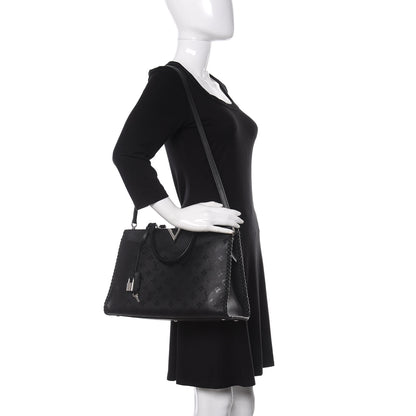 Louis Vuitton Monogram Cuir Plume Very Zipped Tote Black 2 of 10