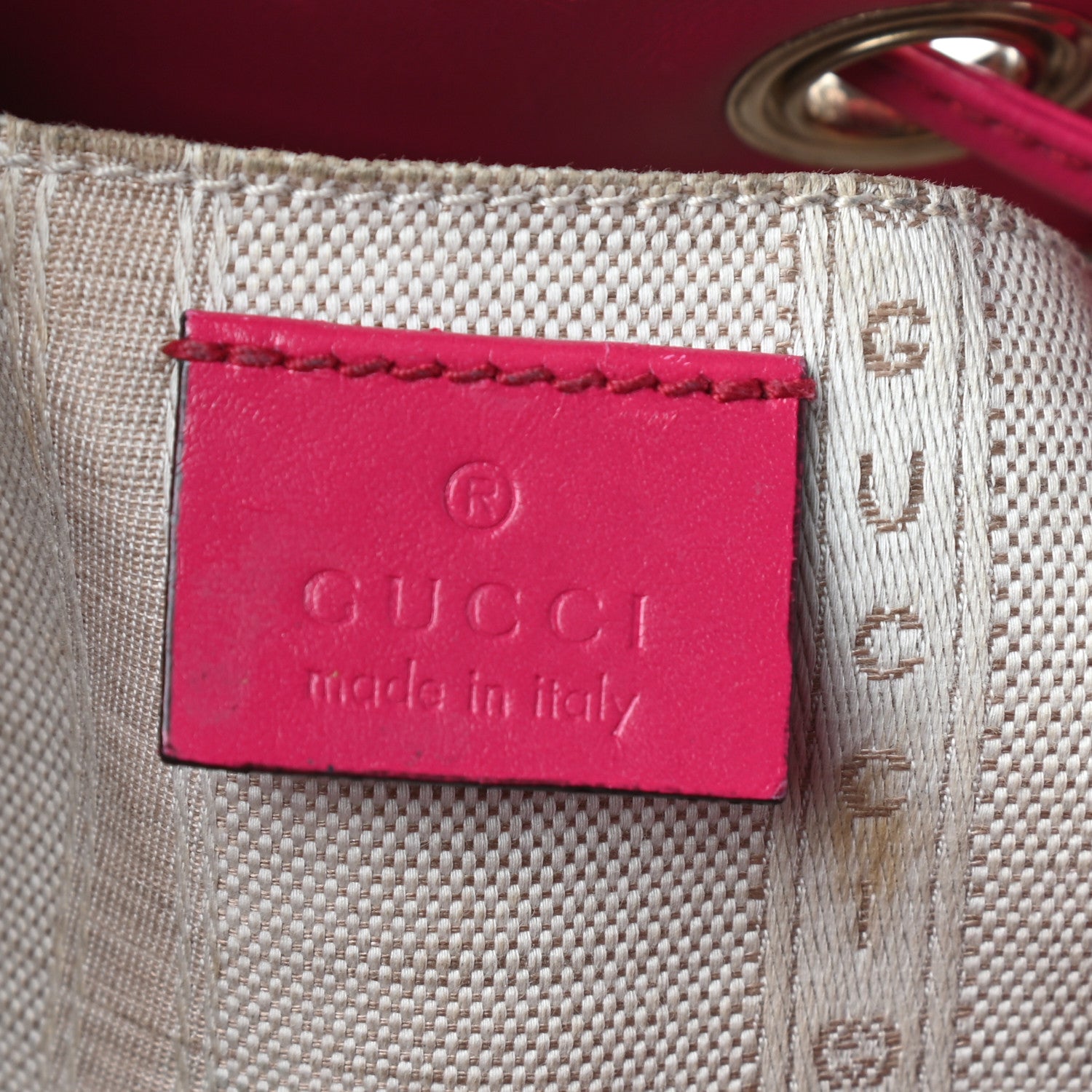 Gucci Hilary Lux GG Monogram Studded Small Bucket Bag Blossom 6 of 9