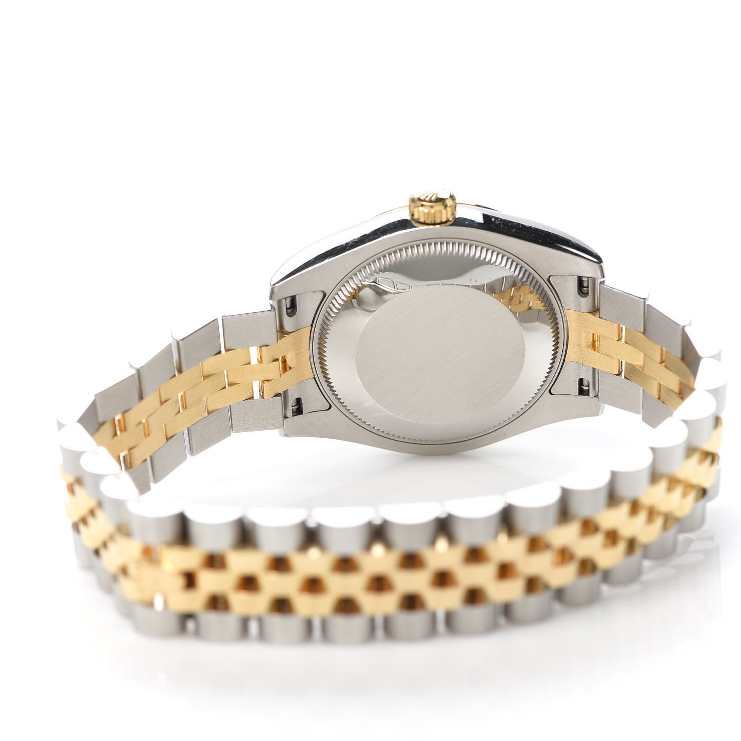 Rolex Stainless Steel 18K Yellow Gold 31mm Oyster Perpetual Datejust Watch Silver 178243 5 of 7