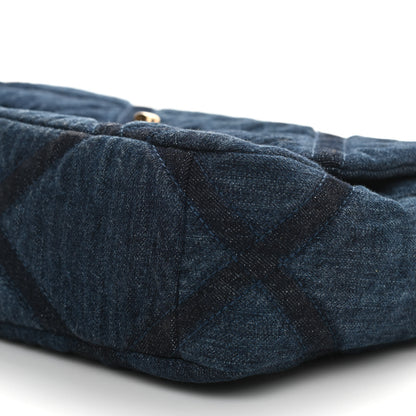 Chanel Denim Quilted Medium Chanel 19 Flap Blue 9 of 9