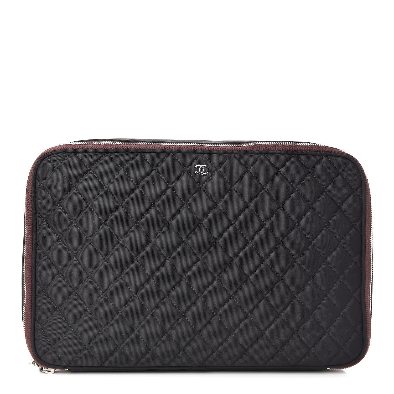 Chanel Nylon Quilted Laptop Case Black 1 of 10