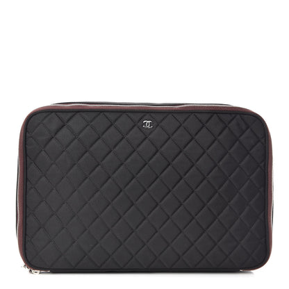 Chanel Nylon Quilted Laptop Case Black 1 of 10
