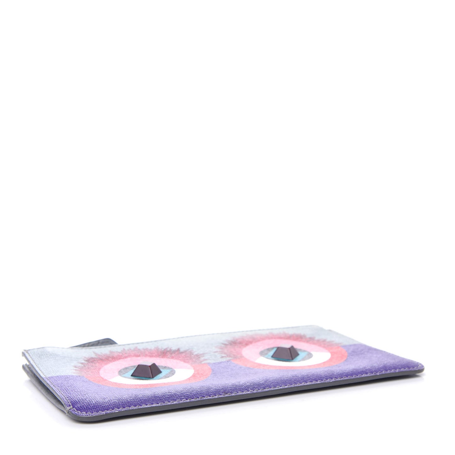 Vitello Elite Studded Hypnoteyes Zip Pouch Polvere Multicolor