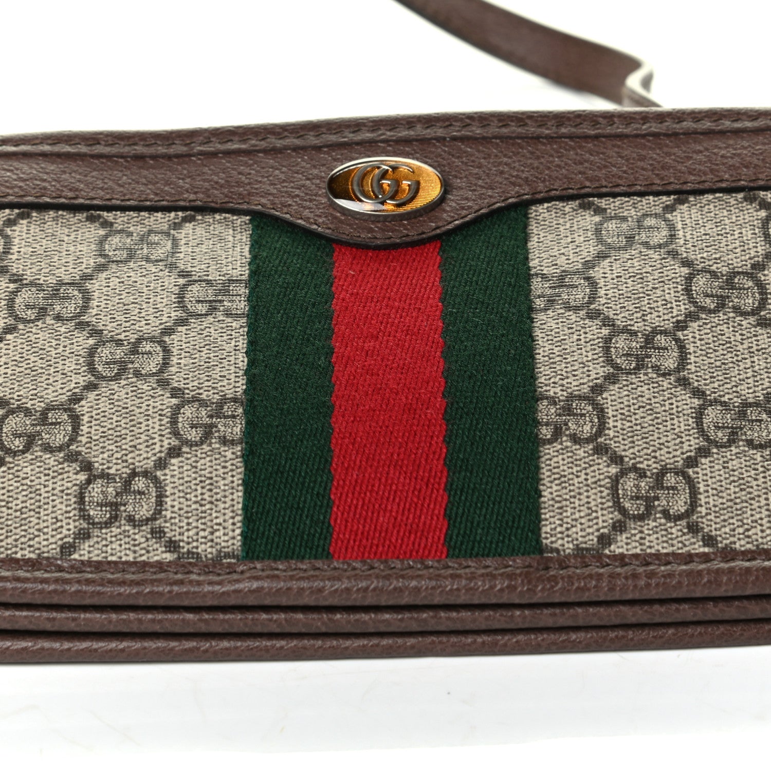 Gucci GG Supreme Monogram Web Ophidia Crossbody Beige New Acero 6 of 6