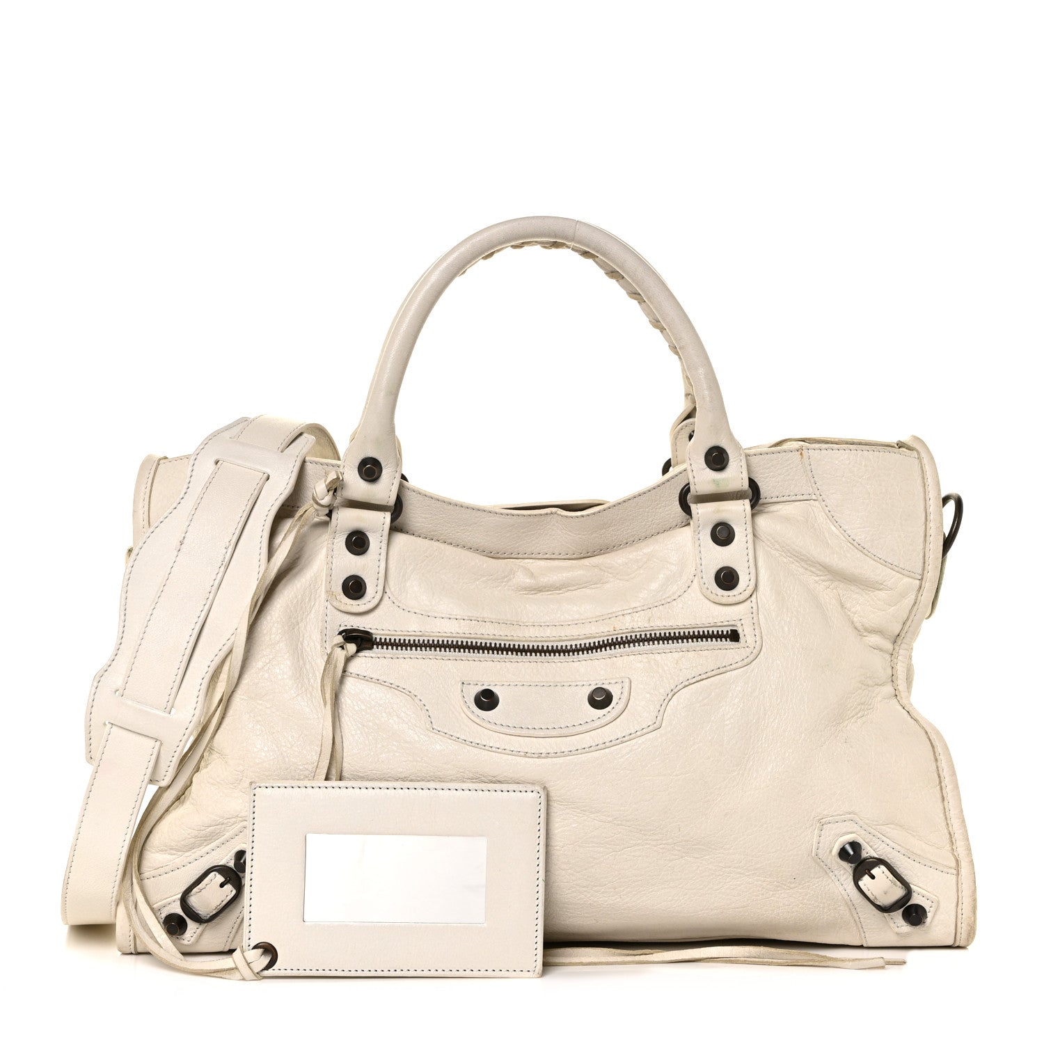 Balenciaga Agneau Classic Hardware City White 1 of 16