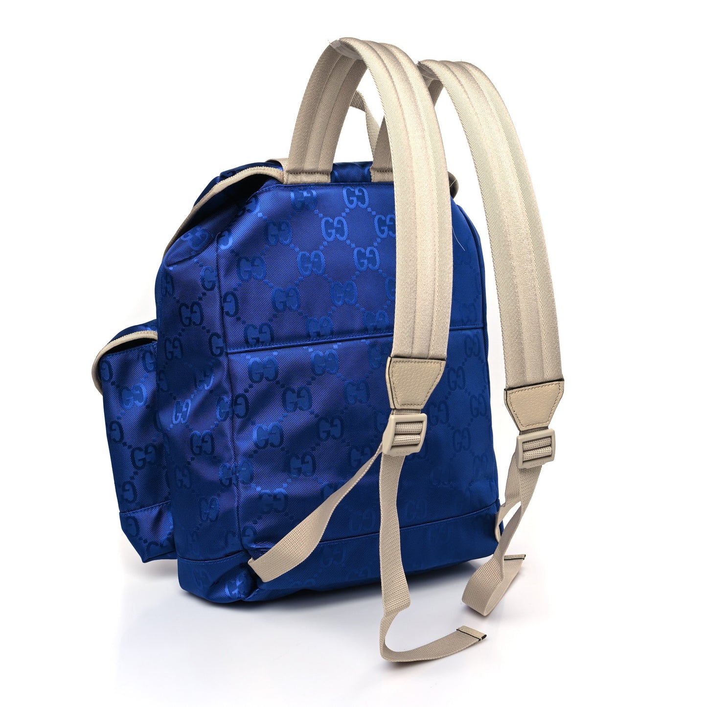 Econyl Nylon Monogram Off The Grid Utility Pocket Backpack Orient Blue New Plaster