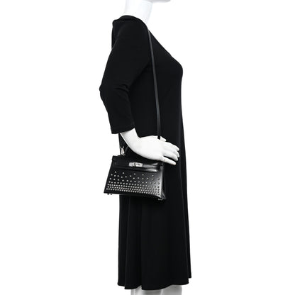 Hermes Box Studded Clouté Mini Kelly Sellier 20 Black 2 of 12