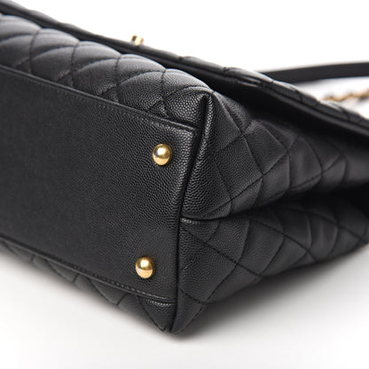 Chanel Caviar Quilted Small Coco Handle Flap Black 8 of 10