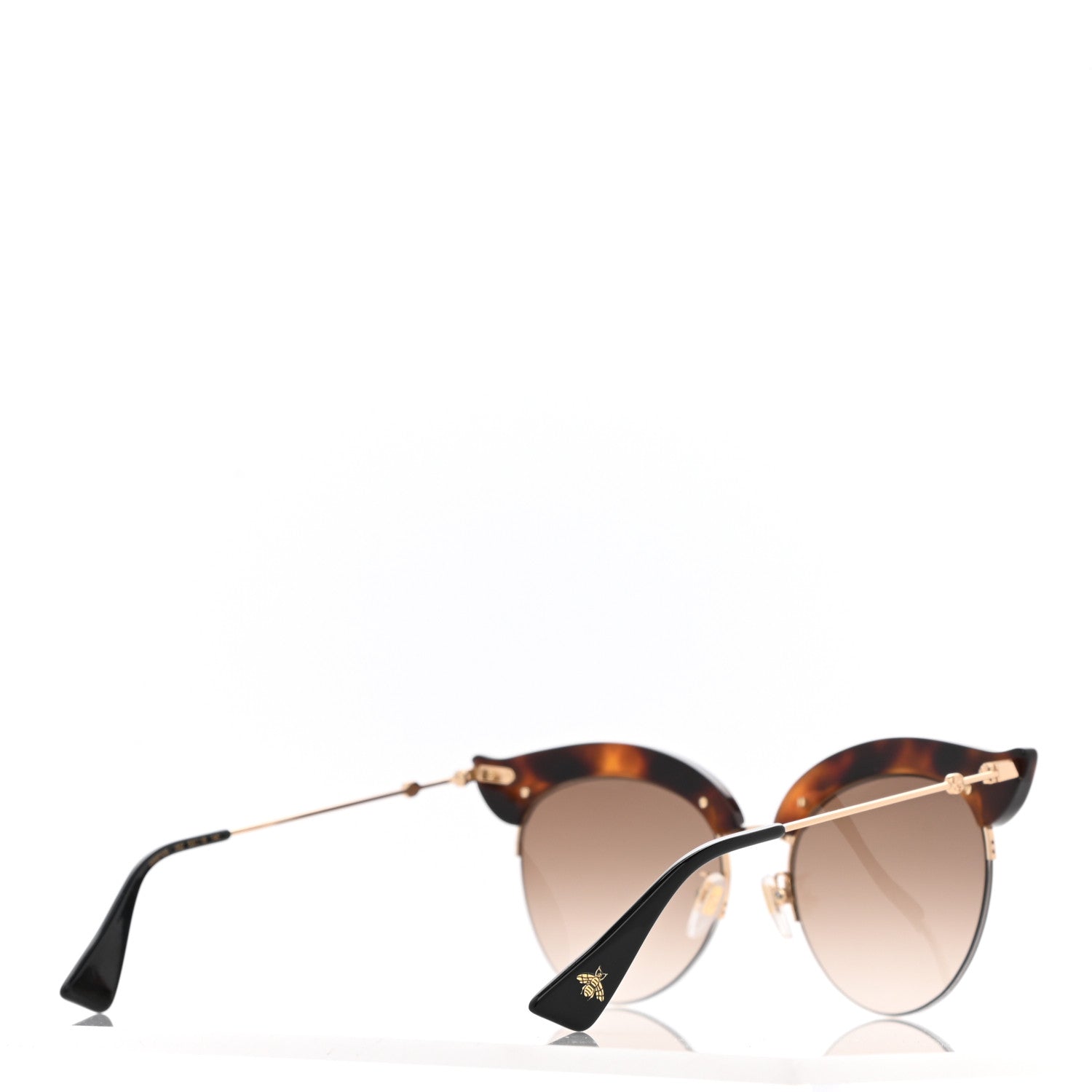 Gucci Pearl Cat Eye Sunglasses GG0212S Tortoise 4 of 8