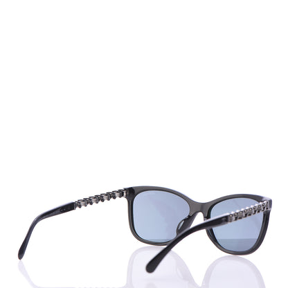 Chanel Cat Eye Chain Sunglasses 5260-Q Black 4 of 6