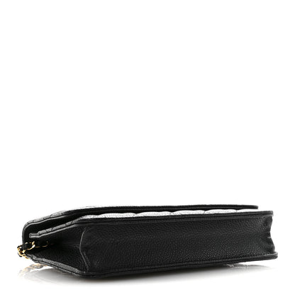 Chanel Caviar Quilted Wallet On Chain WOC Black 4 of 13