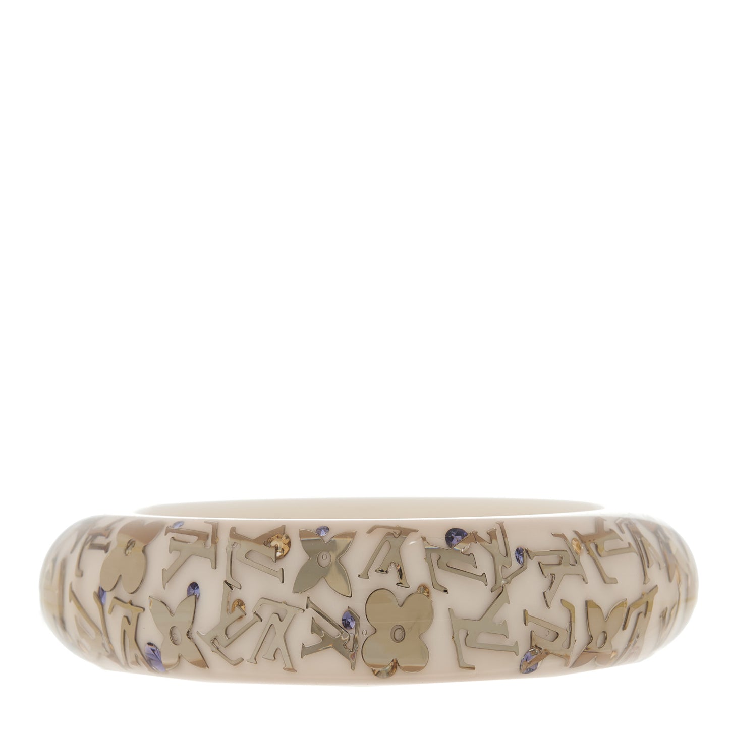 Resin Swarovski Medium Inclusion Bracelet GM White