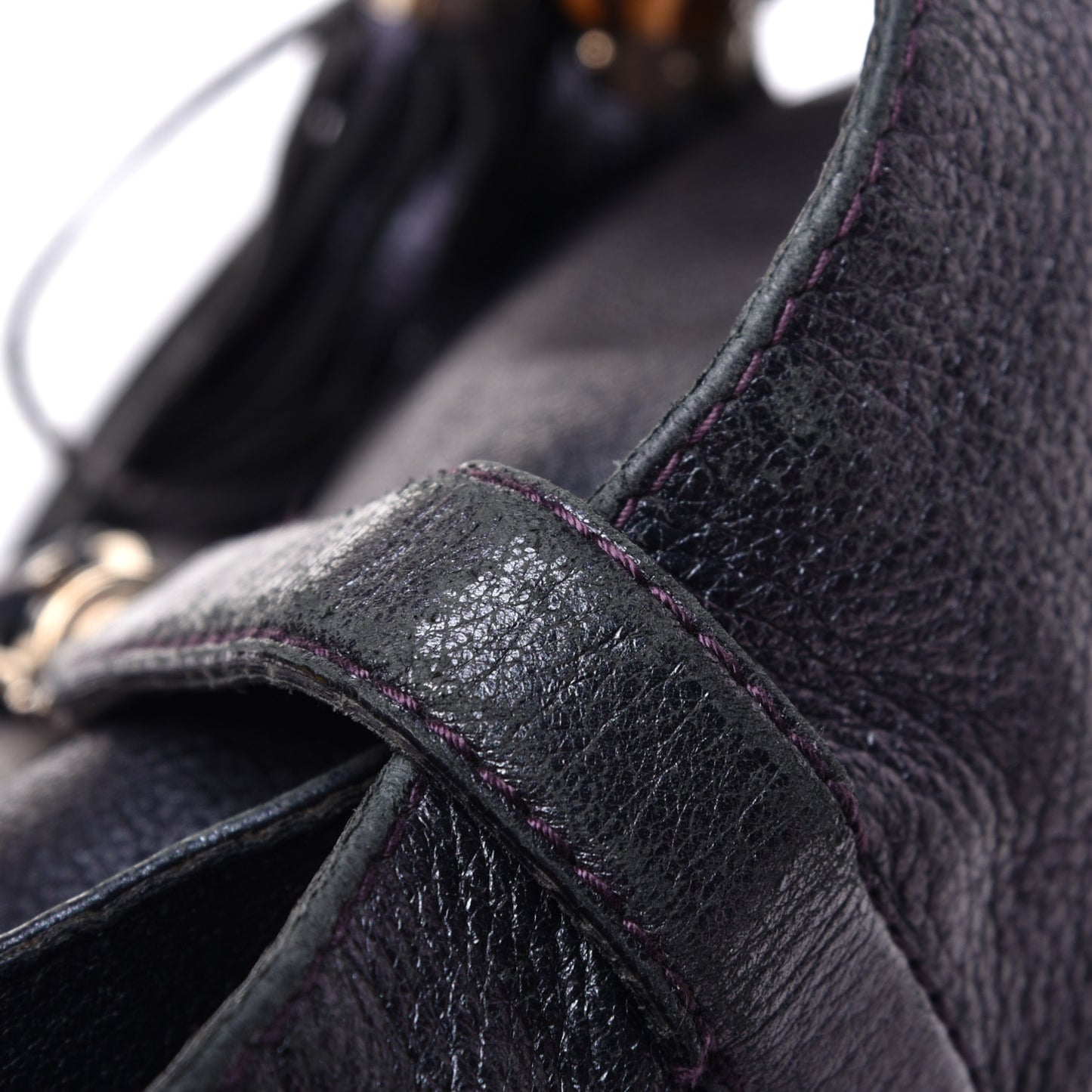 Metallic Calfskin Large New Jackie Shoulder Bag Blue