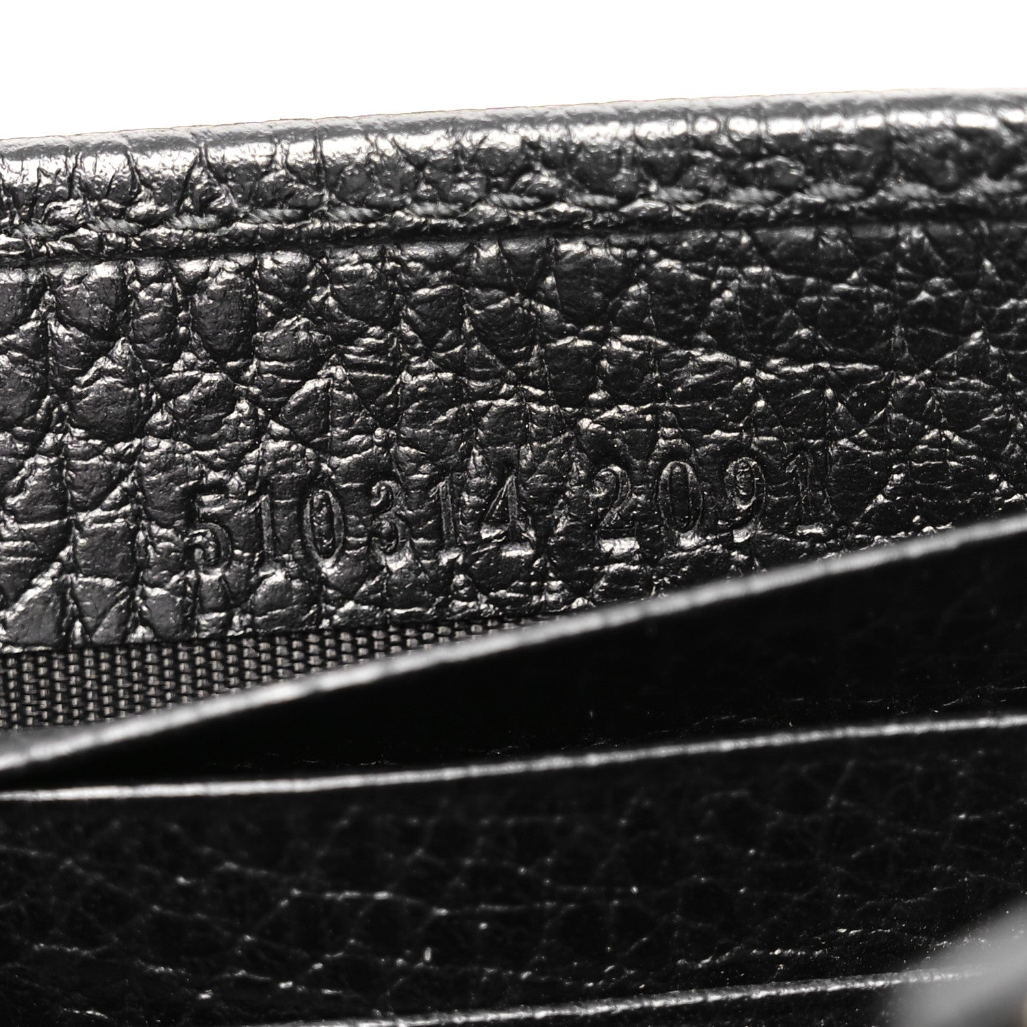 Gucci Dollar Calfskin Interlocking G Chain Wallet Black 7 of 11