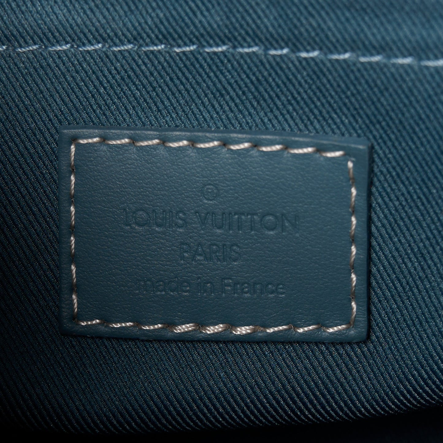 Monogram Washed Denim Keepall Bandouliere 25
