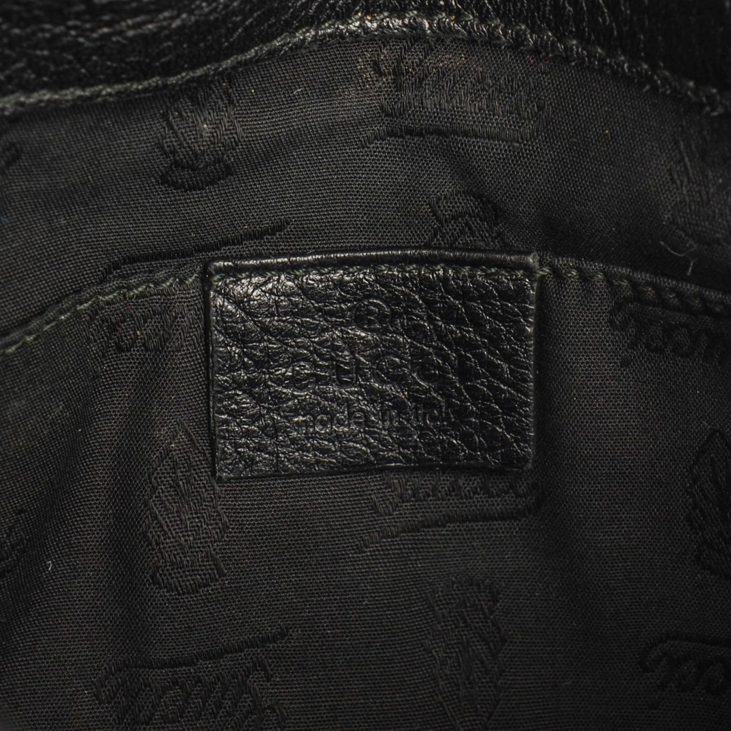 Calfskin Bamboo Croisette Evening Bag Black
