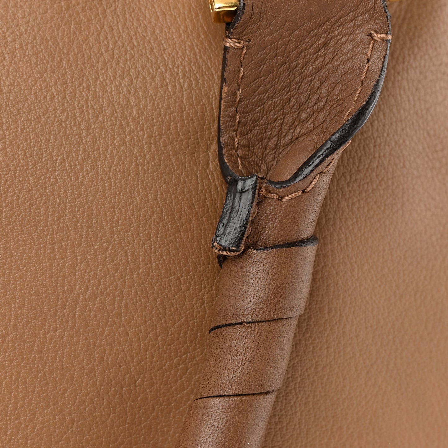 Calfskin Large Marcie Satchel Nut