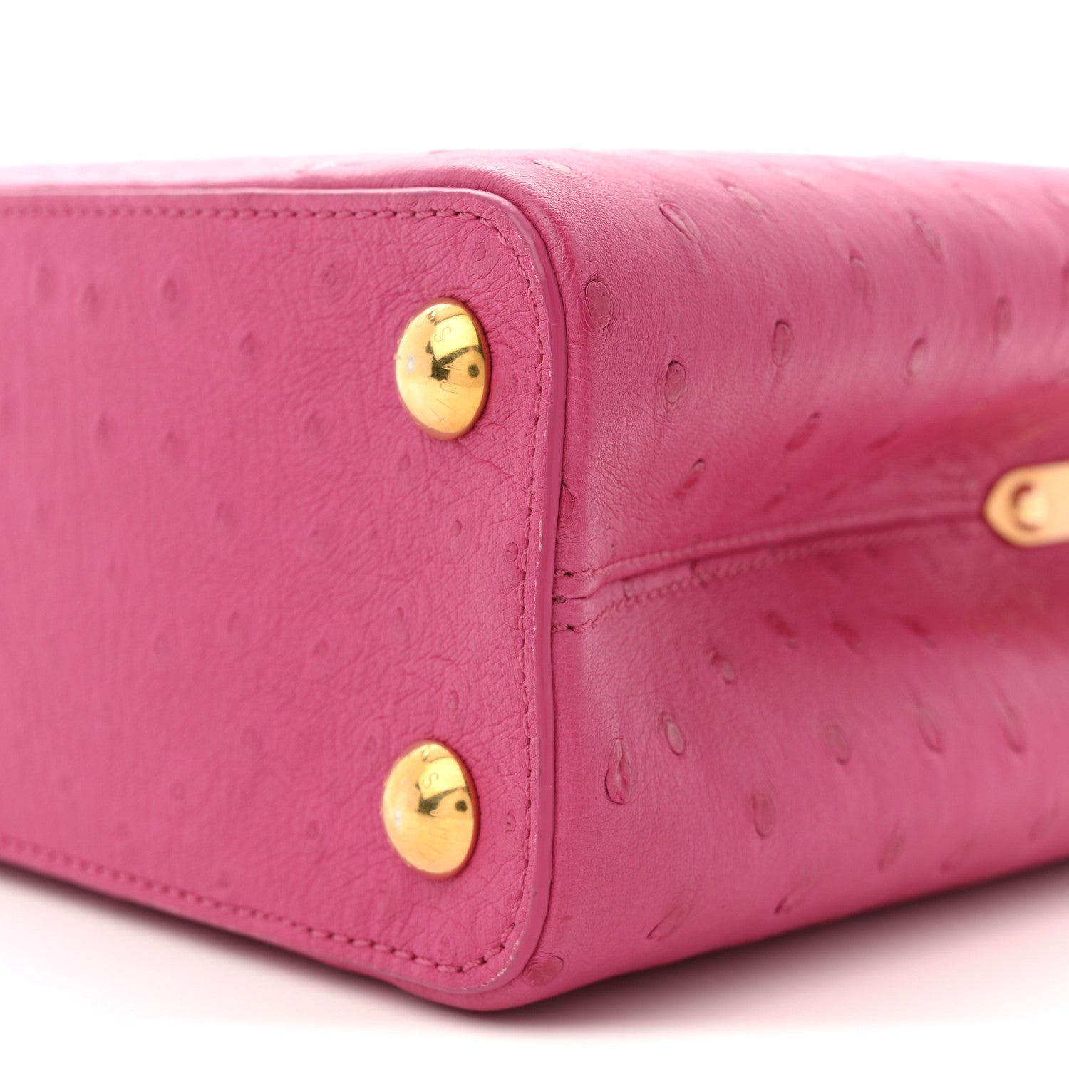 Louis Vuitton Ostrich Capucines BB Fuchsia 16 of 17