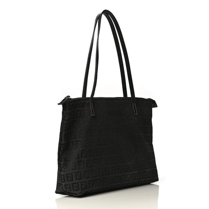 Fendi Zucchino Roll Tote Black 3 of 14