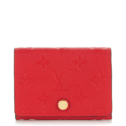 Louis Vuitton Empreinte Business Card Holder Cherry 1 of 7