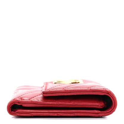 Gucci Calfskin Matelasse GG Marmont Wallet Hibiscus Red 10 of 16